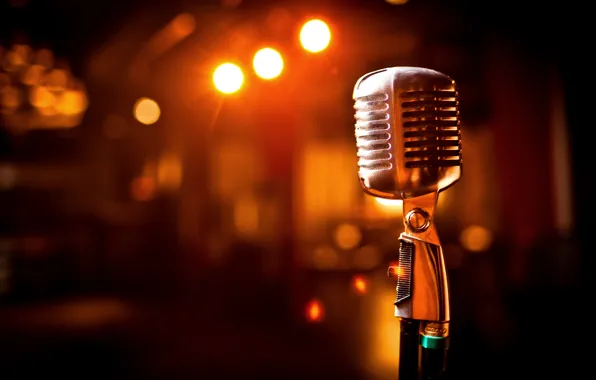 Light, scene, microphone