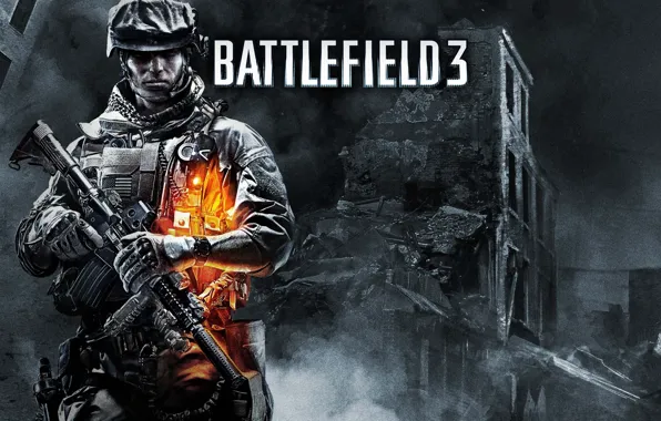 Weapons, soldiers, Battlefield 3, video game