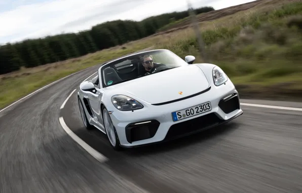 Road, Porsche, Speed, Lights, Spyder, Porsche 718, 2019, Porsche 718 ( 982 ) Spyder