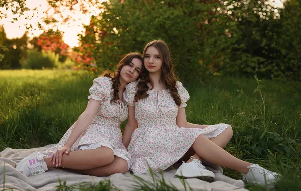 Summer, girls, Masha&Alya
