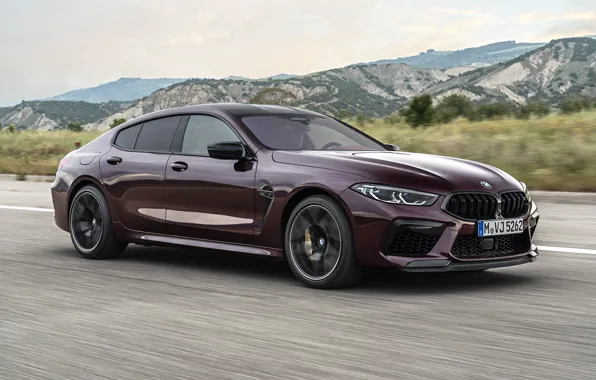 Picture asphalt, coupe, BMW, 2019, M8, the four-door, M8 Gran Coupe, M8 Competition Gran Coupe