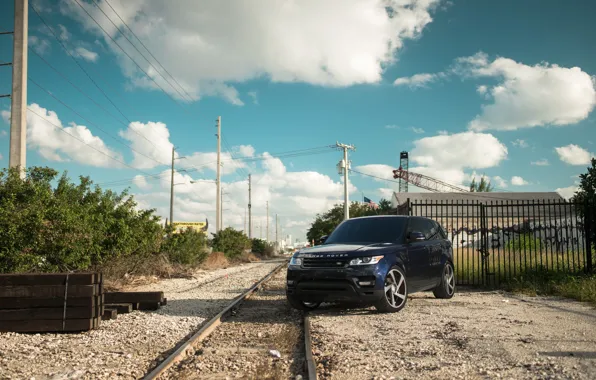 Land Rover, Range Rover, Sky, Blue, Railway, Sport