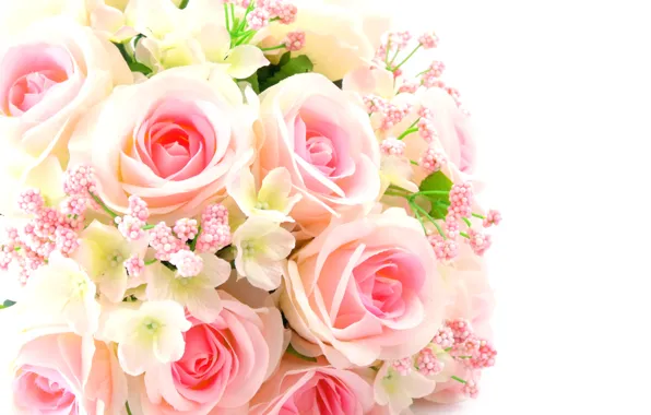 Picture flowers, roses, bouquet, pink, flowers, bouquet, roses