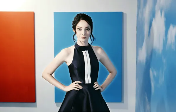 Picture look, pose, makeup, figure, actress, Emma Dumont, Emma Dumont