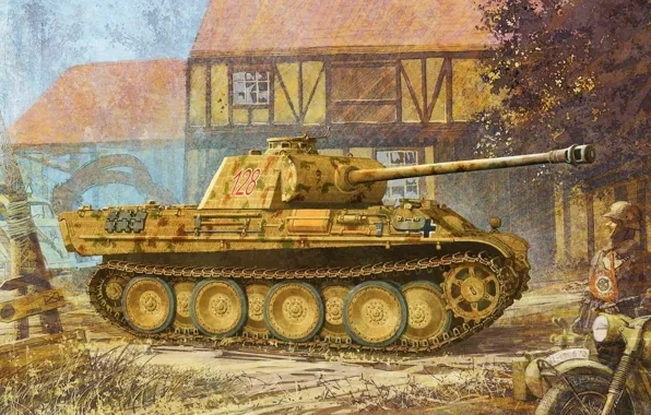 Picture figure, Panther, the second world, the Germans, the Wehrmacht, medium tank, Sd.Car. 171, Panther