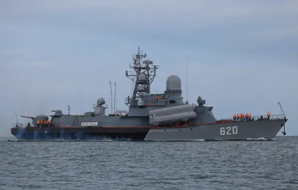 Ship, Navy, Calm, rocket, small, The black sea