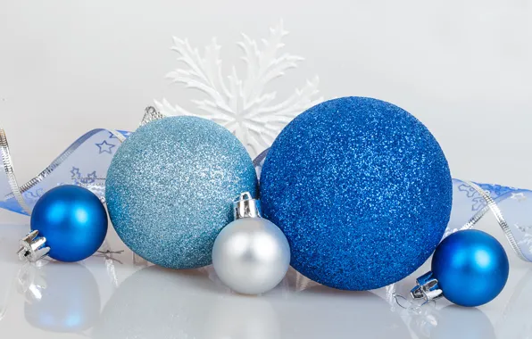 Picture blue, balls, new year, Christmas, New Year, decoration, 2016