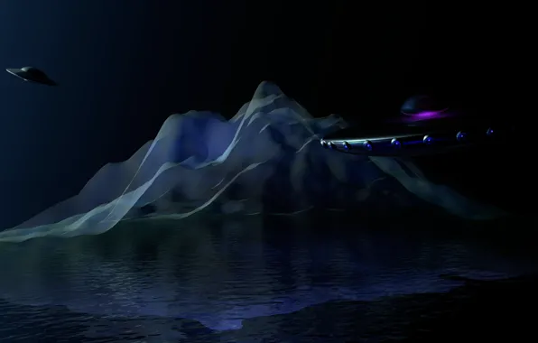 Flight, rendering, ships, UFO