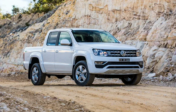 Picture Volkswagen, pickup, Amarok, quarry, 2017, Sportline