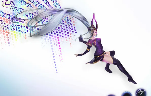 Picture graffiti, art, sphere, League of Legends, Syndra