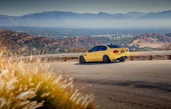 Picture road, mountains, BMW, bmw m3