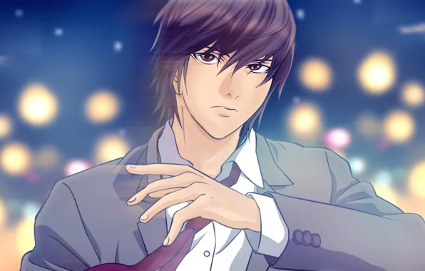 Anime, art, guy, Death Note