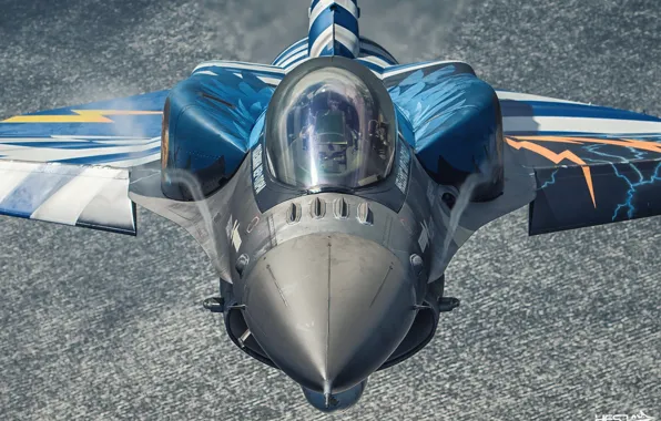 Picture Sea, Fighter, Lantern, F-16, F-16 Fighting Falcon, The Effect Of Prandtl — Glauert, Cockpit, Greek …