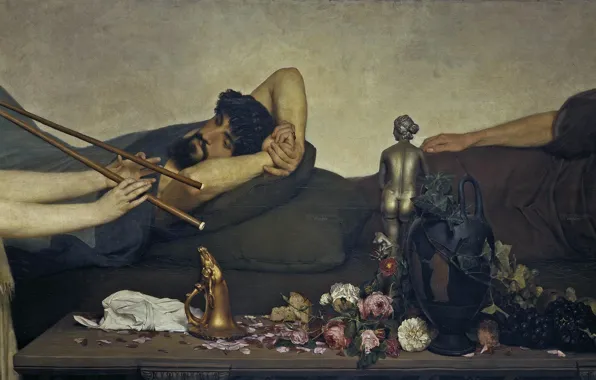 Picture, history, genre, Lawrence Alma-Tadema, Lawrence Alma-Tadema, Pompeian Scene