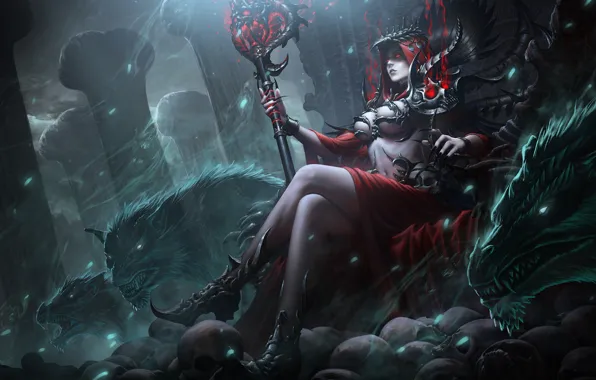 Girl, Monsters, Monster, Armor, Style, Girl, Magic, Mouth