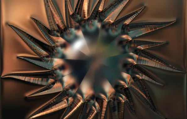 The sun, metal, texture, metallic, relief, foil, chasing