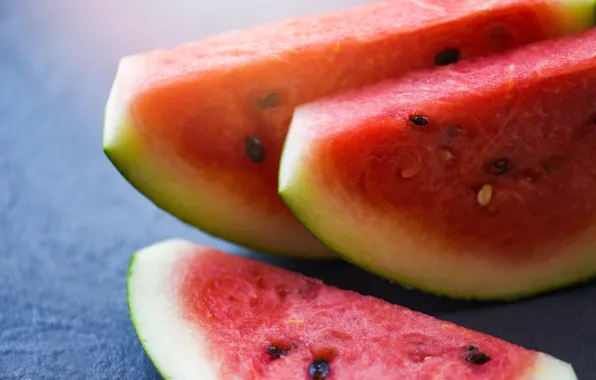 Background, watermelon, pieces, slices, juicy, chopped
