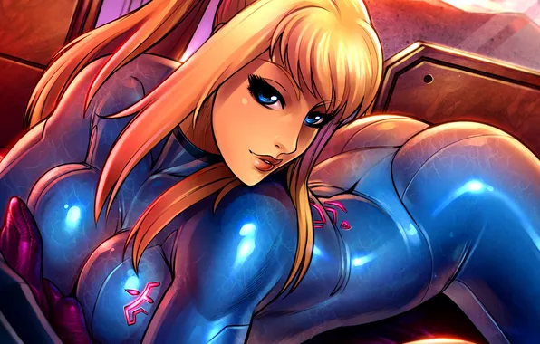 Look, samus aran, metroid, reiq