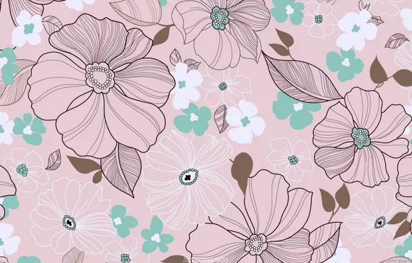 Picture flowers, background, gently