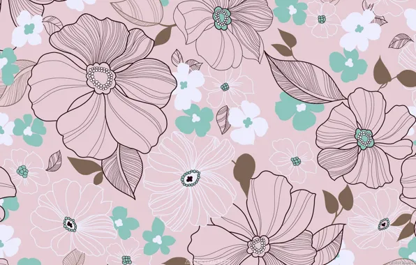 Flowers, background, gently