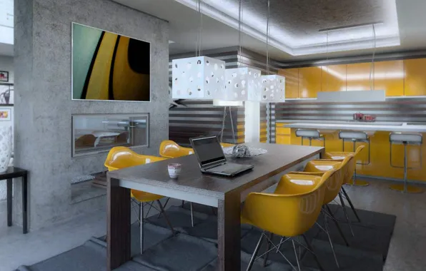 Wallpaper design, style, interior, kitchen, dining room for mobile and ...