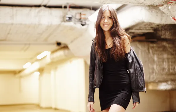 Picture smile, dress, jacket, cutie, Ksusha