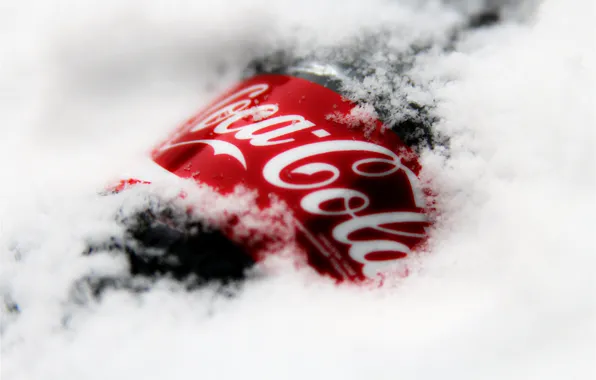 Picture SNOW, DRINK, WINTER, BOTTLE, BRAND, COCA-COLA, COCA-COLA