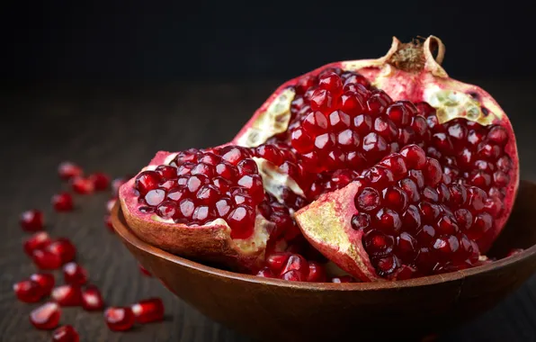 Picture table, plate, grain, garnet