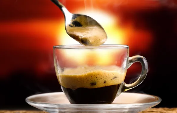 Picture coffee, spoon, aroma, coffee, spoon, aroma, coffee bean, coffee bean