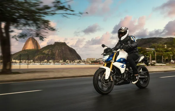 BMW, motorcycle, speed, drive, BMW G 310 R