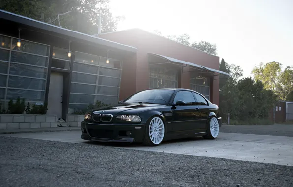 BMW, black, E46, M3