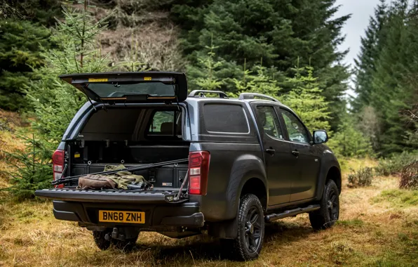 The trunk, pickup, 2018, Isuzu, Huntsman, D-Max, UK version