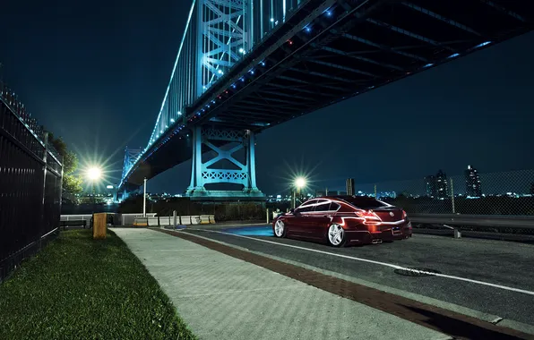 Picture night, bridge, the city, black, Honda, Accord, Honda, Acura