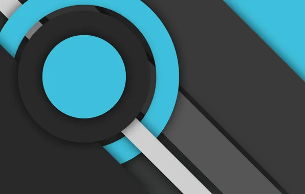 Line, blue, black, round, geometry, material