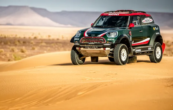 Sand, Mini, Cooper, Mini Cooper, Rally, Dakar, Rally, Mini
