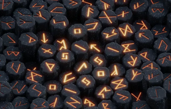 Letters, background, Wallpaper, wallpaper, picture, runes, picture, on the desktop