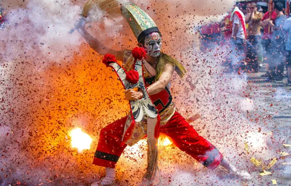 Dance, Taiwan, folk parade