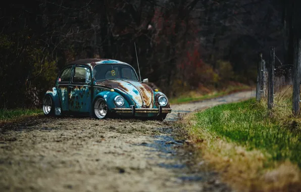 Picture car, rat rod, volkswagen beetle