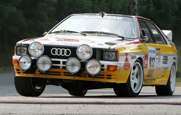 Background, Audi, Audi, the front, Quattro, Group B, Quattro, Rally car