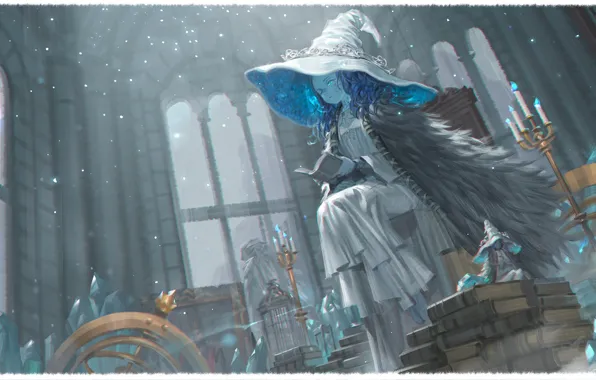 Girl, books, witch, Elden Ring, Ranni The Witch