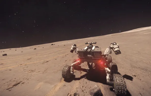 Space, the surface of the planet, Rover, Elite: Dangerous