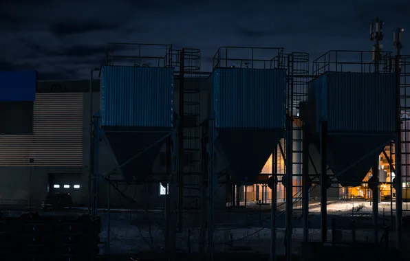 Machine, the sky, clouds, night, building, the evening, Russia, architecture