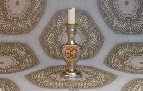 Art, candle holder, decor, AlexStormND