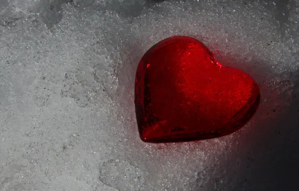 Snow, heart, day, all, melts, lovers