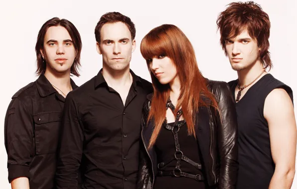 Picture Halestorm, American rock band, Lzzy Hale, Joe Hottinger, Arejay Hale, Josh Smith