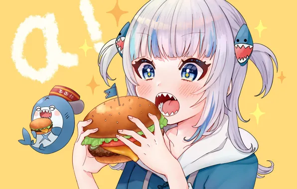 Virtual Youtuber, Hololive, Gawr Gura, Bloop