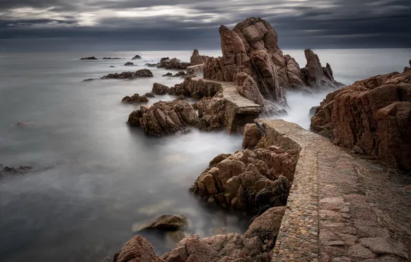 Sea, rocks, shore