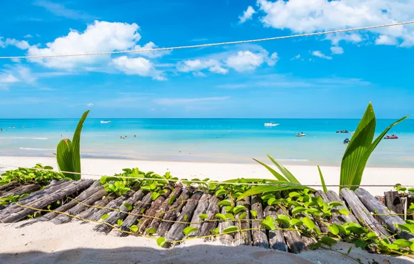 Sand, sea, beach, summer, the sky, the sun, shore, summer