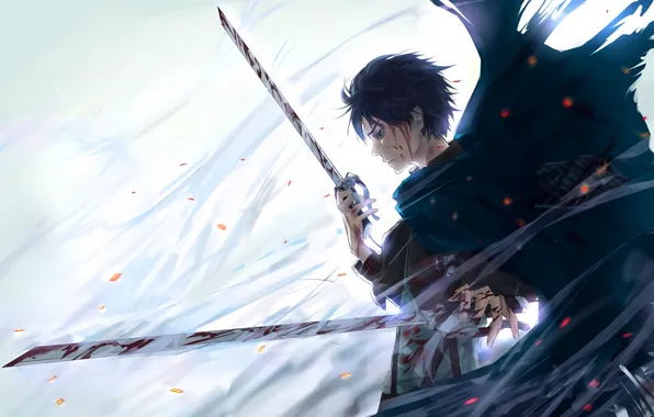 Anime, art, Weapons, Shingeki no Kyojin, Eren Yeager, Attack of the titans, The invasion of …