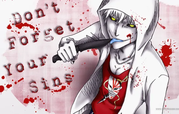Bleach, art, empty, hollow, kurosaki_ichigo